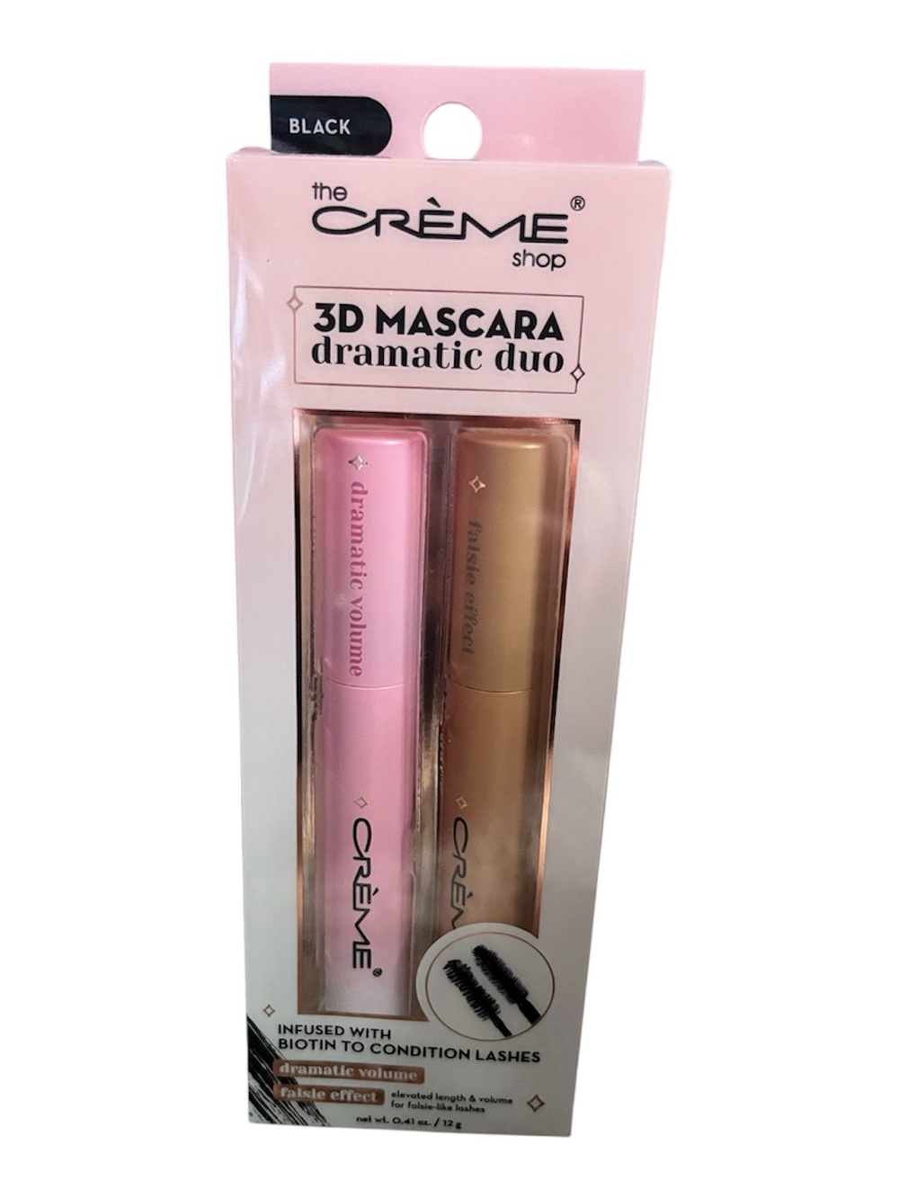 The Crème Shop 3D Mascara Dramatic Duo – Black